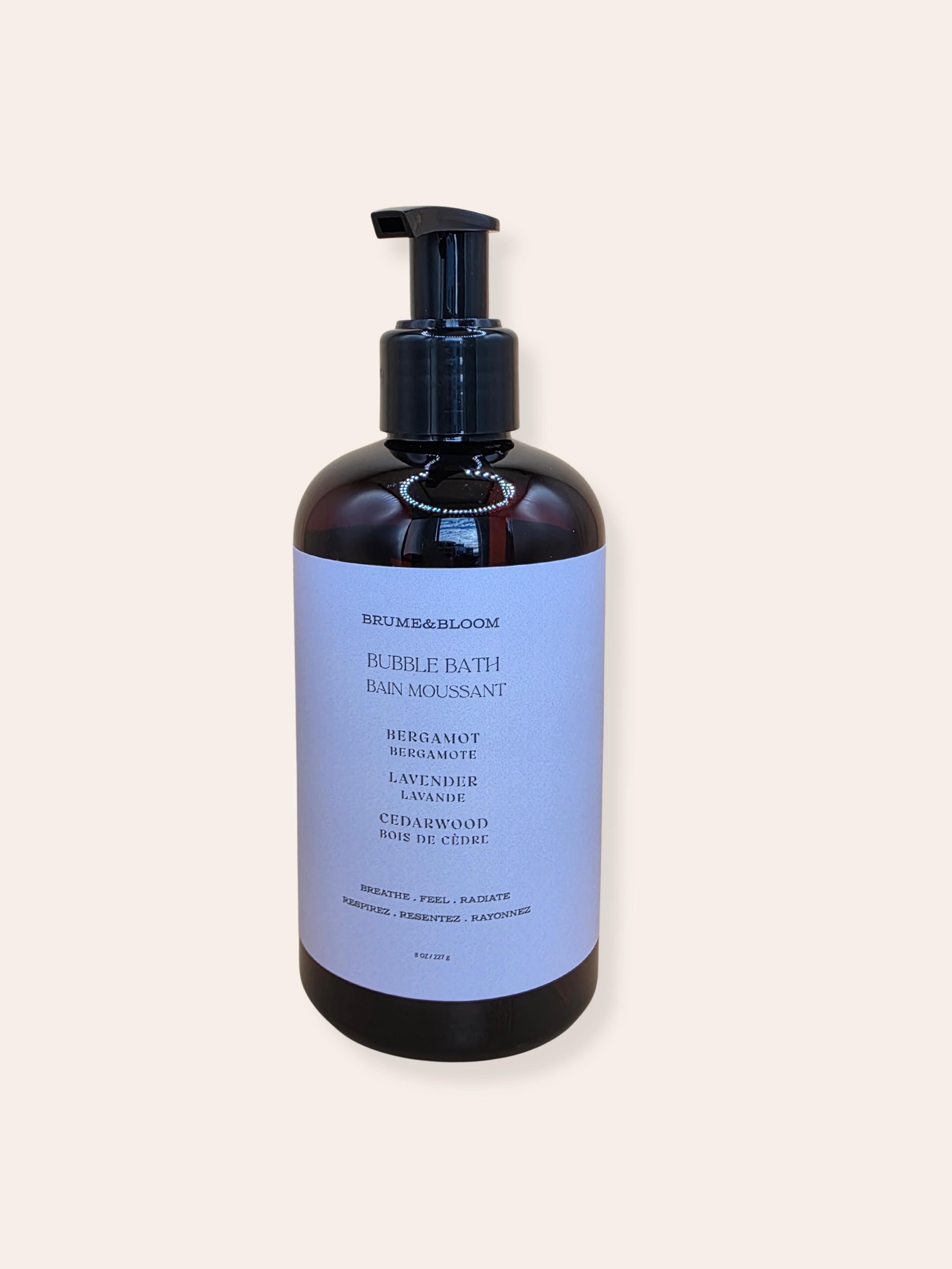 Bain moussant Bergamote Lavande et Bois de cèdre - Brume&Bloom