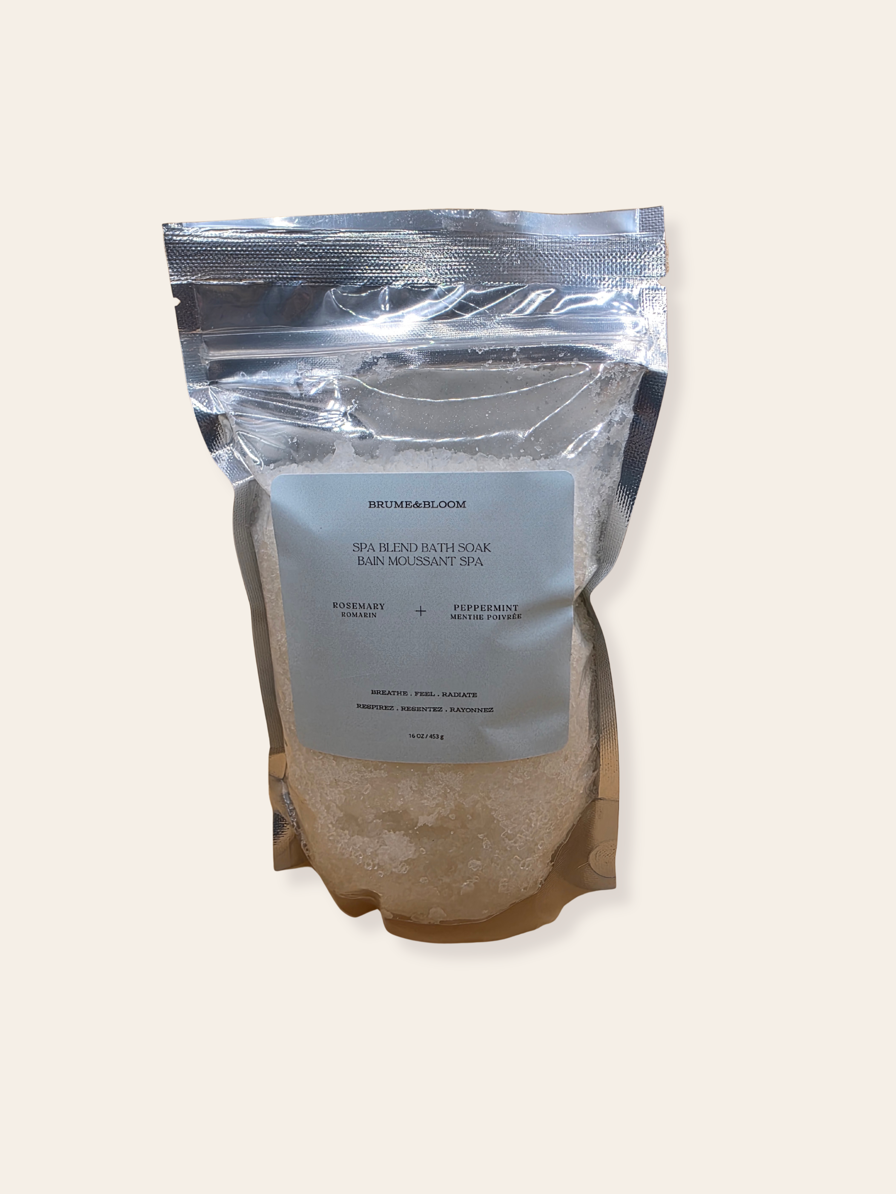 Sel de bain Romarin et Menthe poivrée - Brume&Bloom