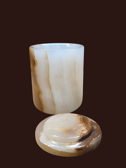 Vase en onyx naturel rechargeable