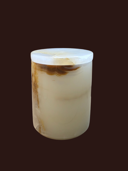 Vase en onyx naturel rechargeable