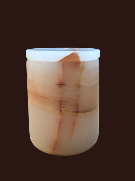 Vase en onyx naturel rechargeable